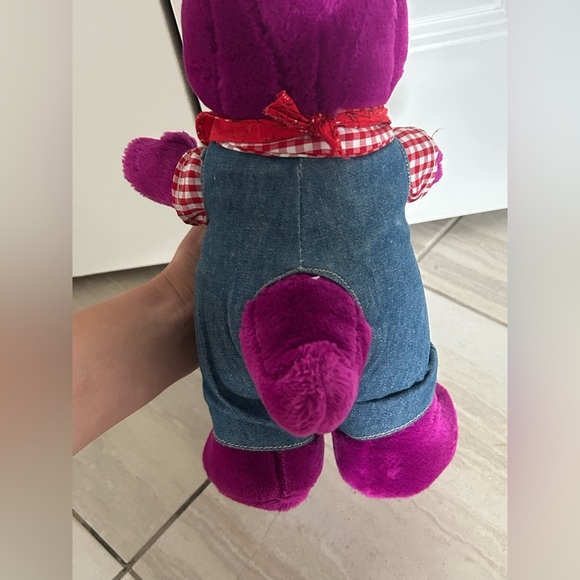 Vintage 90s old mc Donald farmer Barney plush - Picture 3 of 3